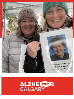 Janice and I from the 2025 Thanksgiving Memory Walk & Run